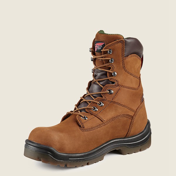 Red Wing Safety Bot Erkek - King Toe® - 8-Inch Insulated Waterproof Toe - Kahverengi - 46XHNYOVA